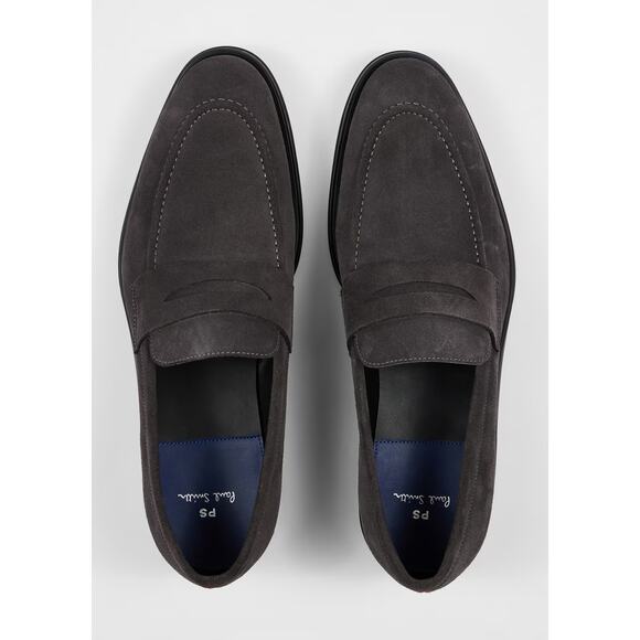 NEW in Box $295 Paul Smith Suede Pierce Loafers Grey 13 US main image 7